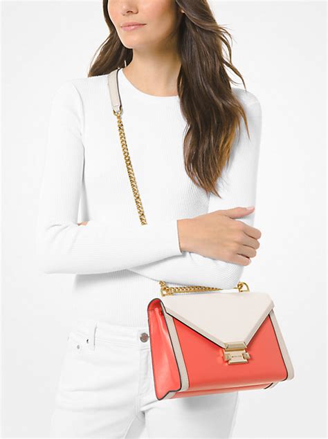 michael michael kors whitney large tri-color leather convertible shoulder bag|Whitney Large Tri.